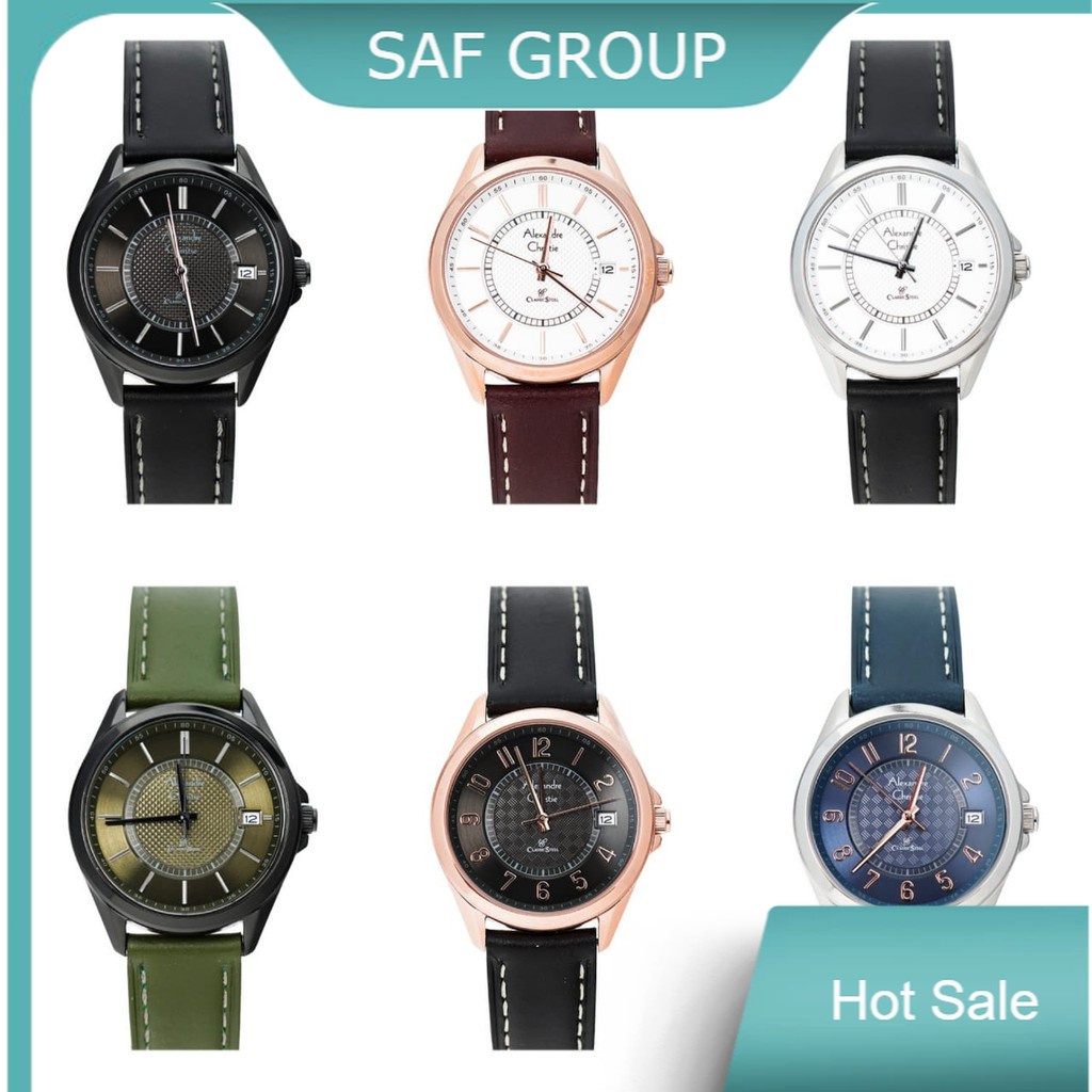 JAM TANGAN WANITA ALEXANDRE CHRISTIE AC 8649 / AC8649 LEATHER ORIGINAL by plp