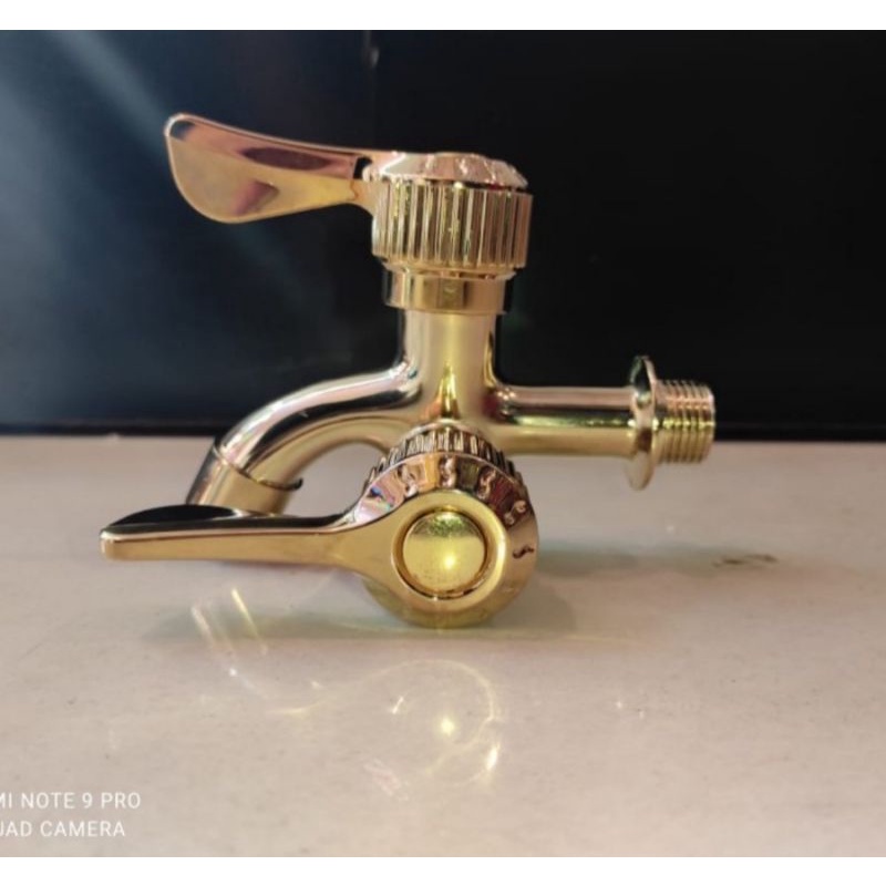 Kran cabang Shower kamar mandi gold / Kran Dapur gold