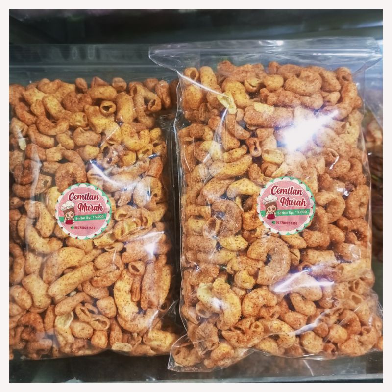 

makaroni Bantat renyah pedas dan original 500 gr pedas Makaroni Bantat makaroni