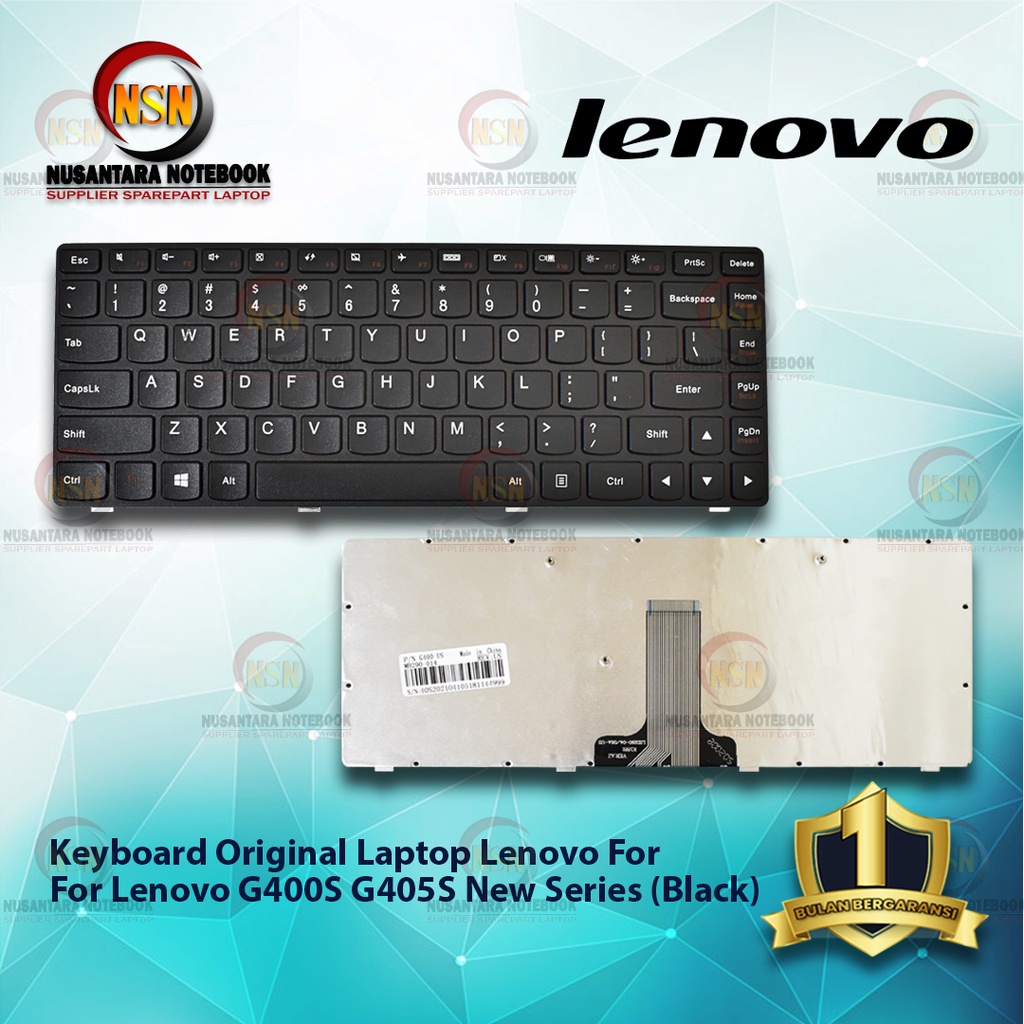 Keyboard Laptop Lenovo G400S G405S NEW BLACK SERIES MIRIP G480