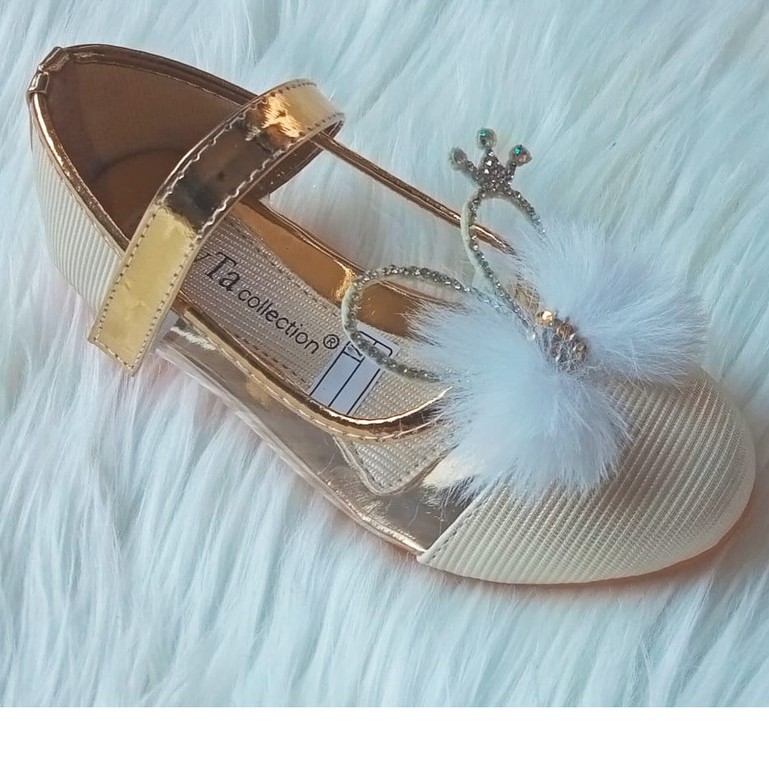 sepatu anak perempuan terbaru pareasi bulu import