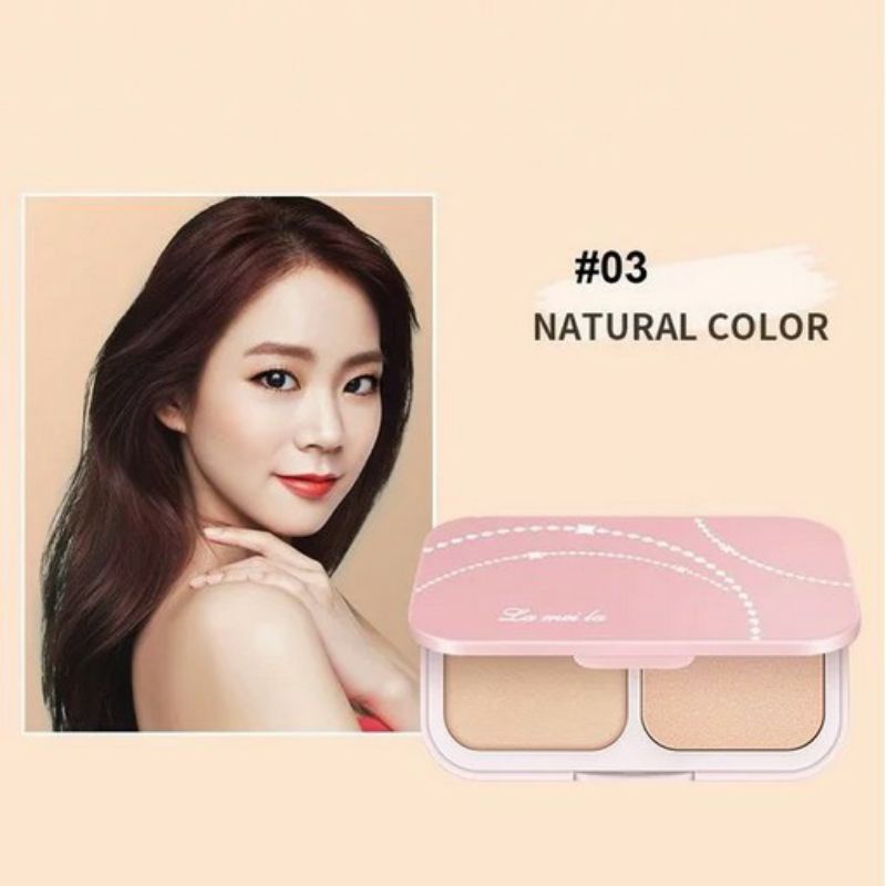 LAMEILA 5005 PRESSED POWDER PINK GEOMETRY BEDAK PADAT