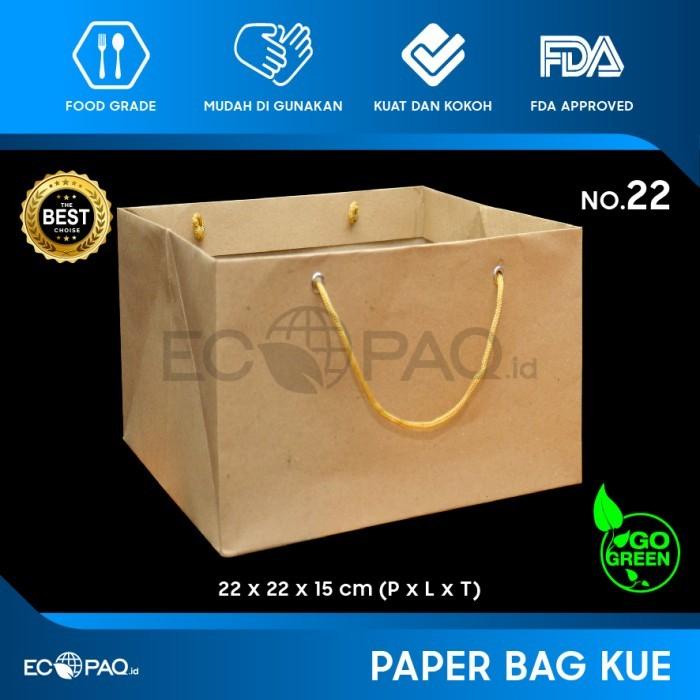 

Goodiebag Paper Bag Polos - Paper Bag Kue - Kraft Coklat