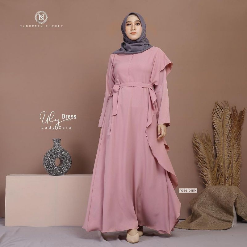 ULYA DRESS (FREE HIJAB SQUARE DAN MASKER KAIN NADHEERA) BY NADHEERA LUXURY