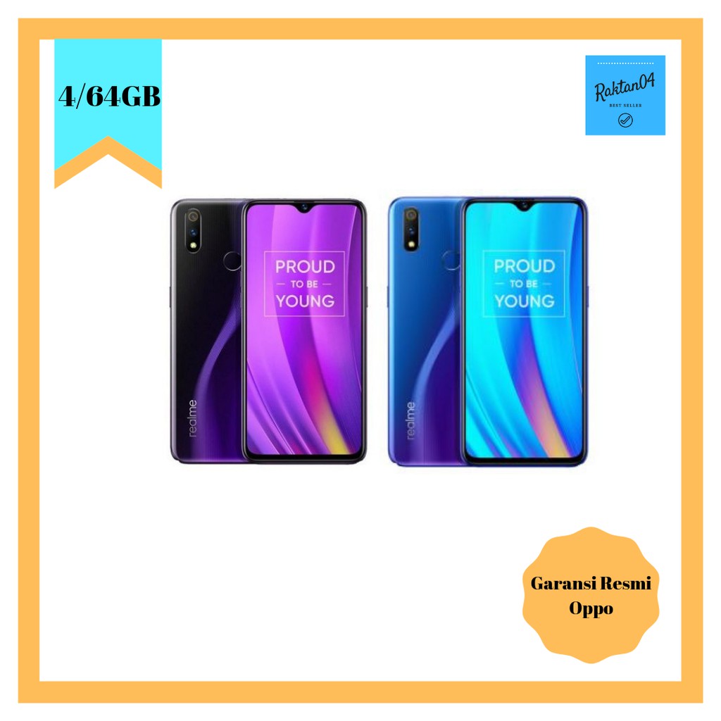 REALME 3 PRO 4/64 GB RAM 4 GB ROM 64GB - GARANSI RESMI