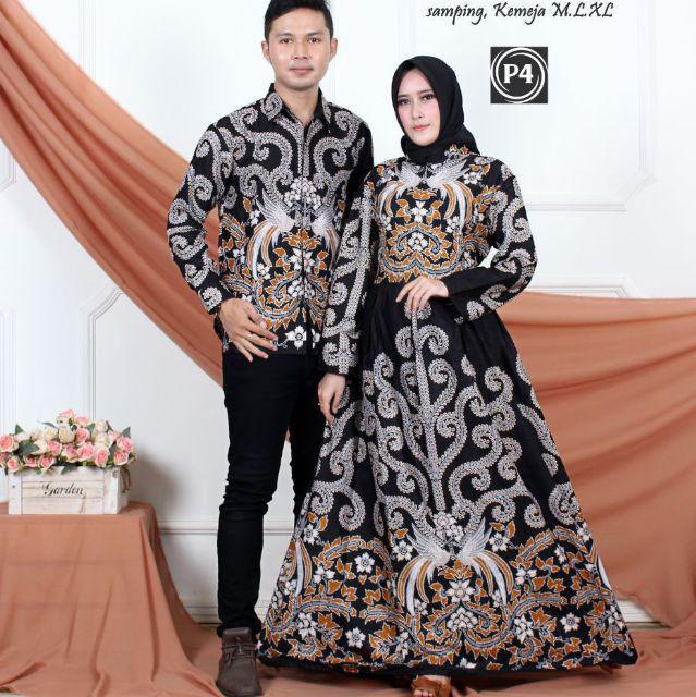 Maura Couple - Sania Ruffle Batik Couple Ori Ndoro Jowi Garansi Termurah Shopee - Batik Modern Solo