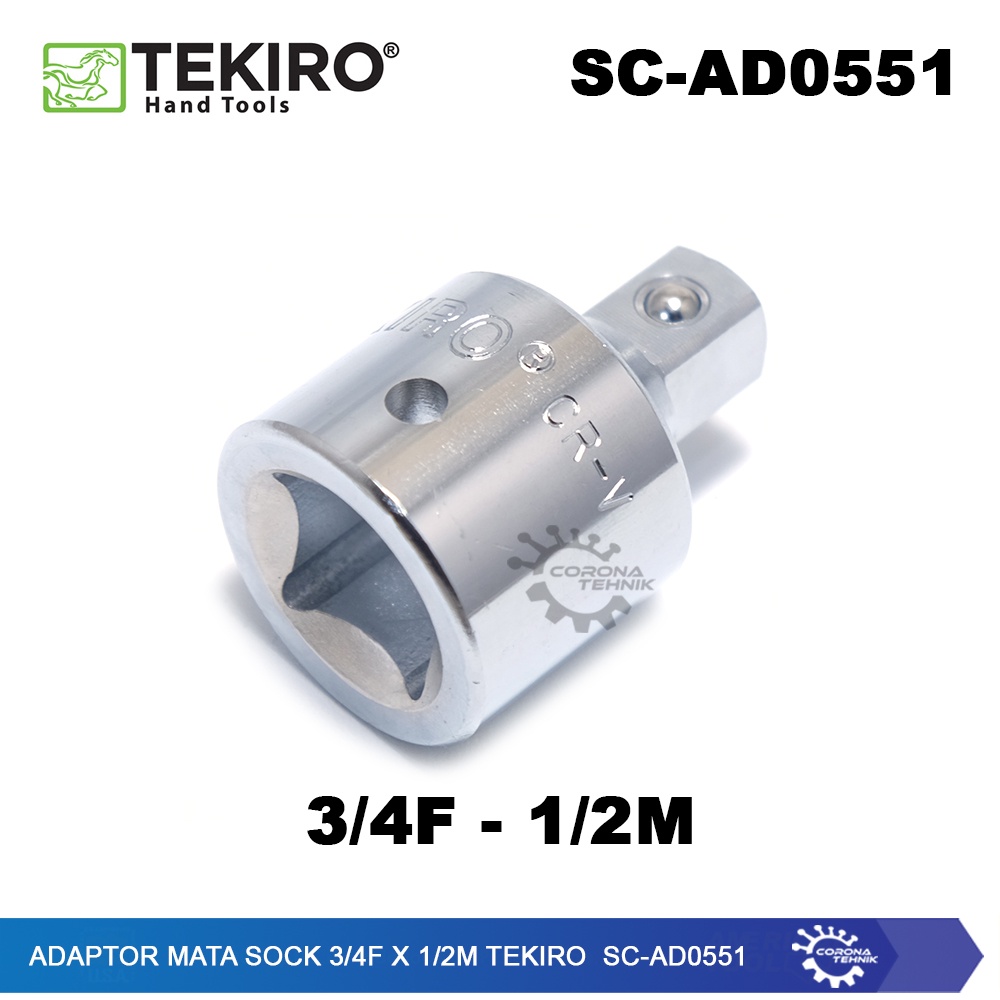 Tekiro SC-AD0551 - Adaptor Mata Sock 3/4F x 1/2M