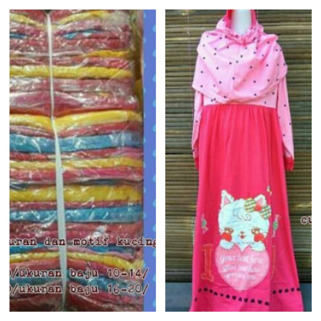 gamis anak  kaos  Shopee  Indonesia