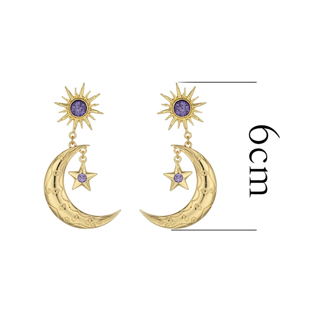 Hu Hu Hu Hu Hu Alat Bantu Pasang Kacamata♡ 1 Pasang Anting Stud Gantung Bahan Alloy Untuk Wanita