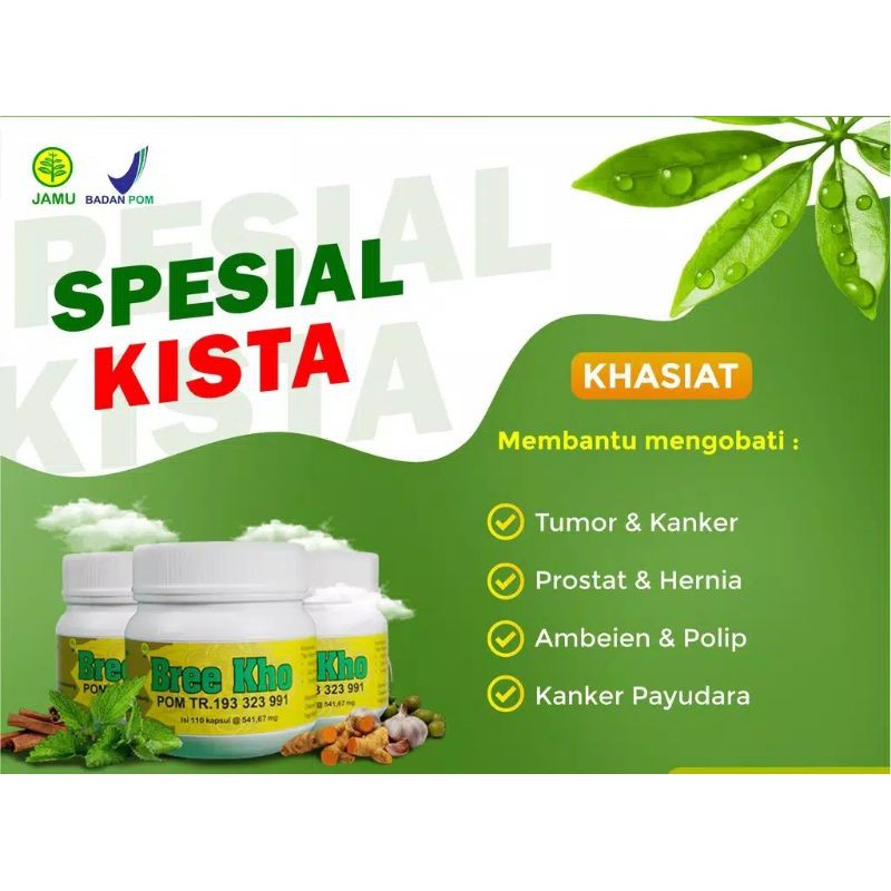 

OBAT HERBAL BREE KHO SPESIAL KISTA PUSPITA RADJA