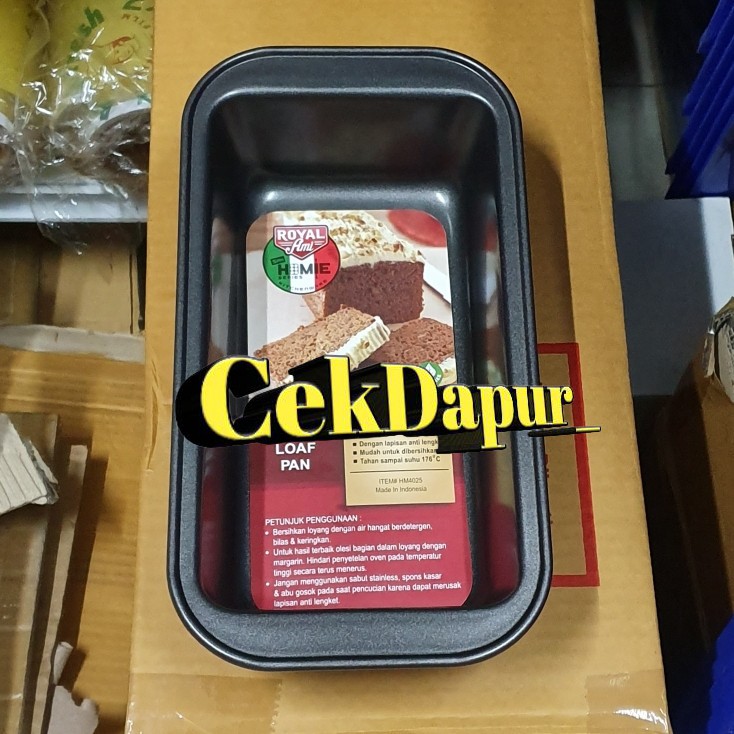 medium loaf pan royal ami/20x10x5cm/loyang brownies premium anti lengket/loaf pan loyang murah