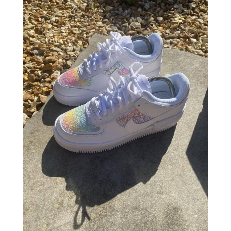 nike air force 1 white glitter