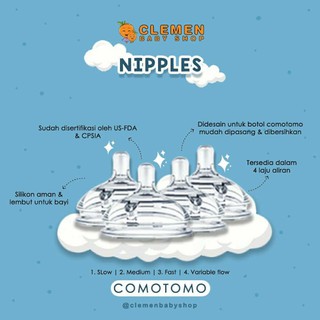 Comotomo Nipple Isi 2 Shopee Indonesia