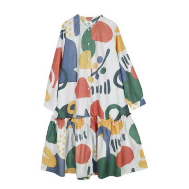 Nadjani dress winny white Nadjani Pattern