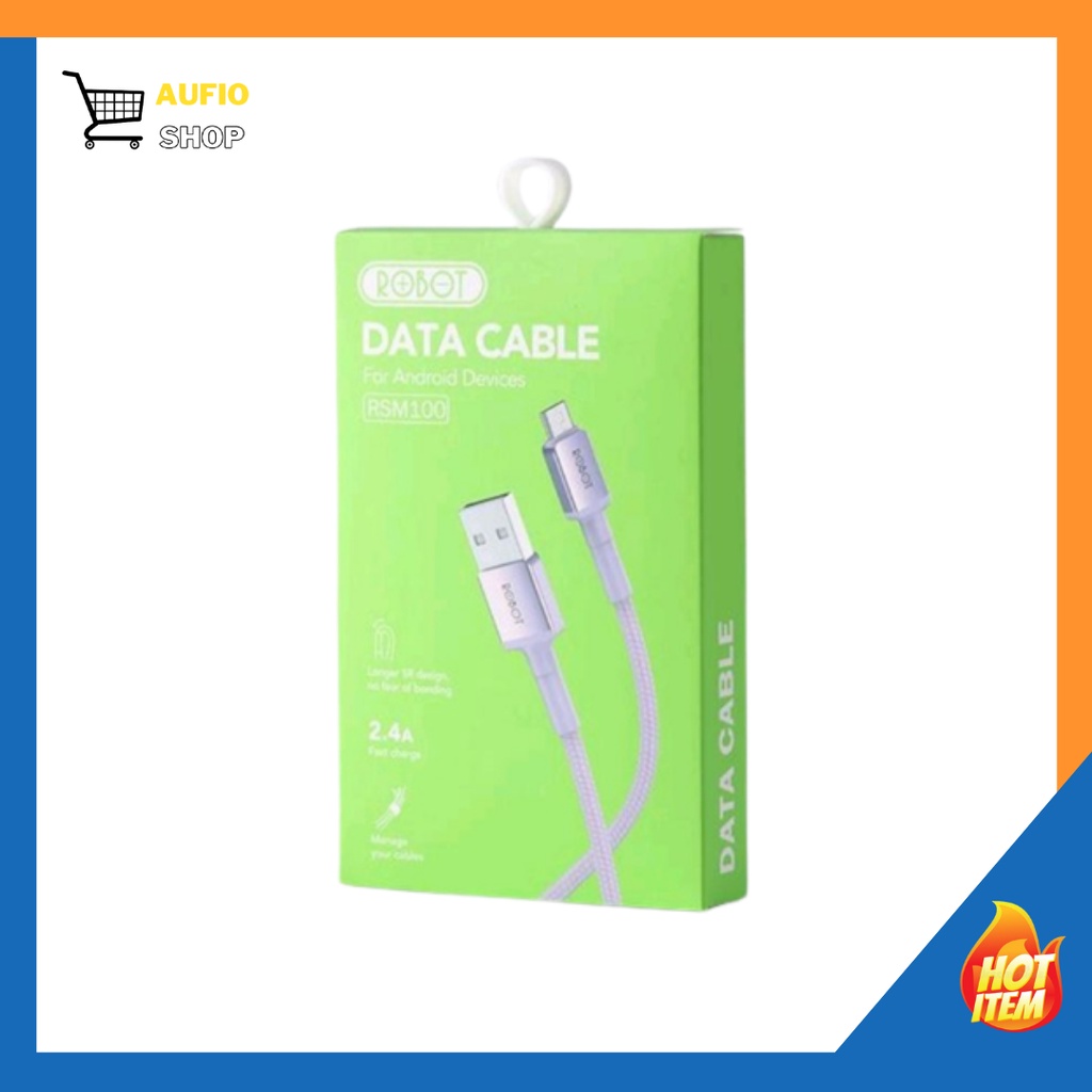 ROBOT Kabel usb Data RSM/RSL / RSC Android Lightning Type C Micro USB 1M Data Cable Original