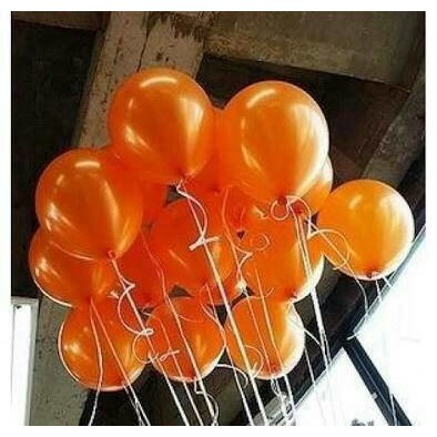 Balon Latex Orange Metalik