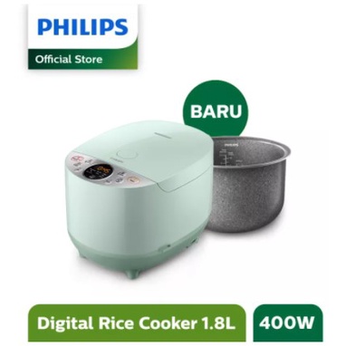 Philips Digital Rice Cooker HD 4515 400Watt - Penanak Nasi Digital 1.8 L