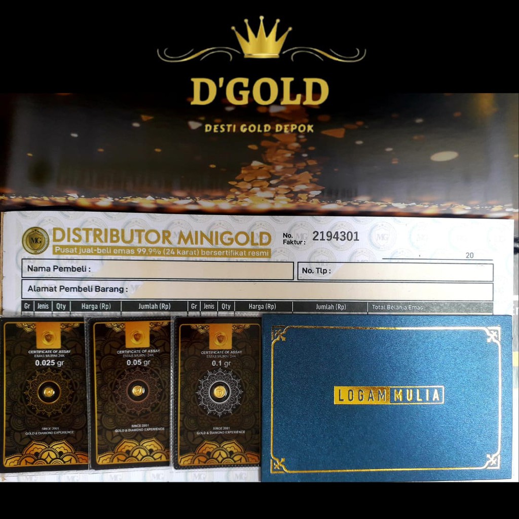 MiniGold Logam Mulia Emas 24 karat