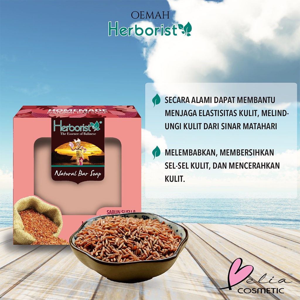 ❤ BELIA ❤ Herborist Sabun Sere | Temulawak | Frangipani | Beras Putih | Beras Merah | Beras Hitam | Lemongrass | Curcuma | Frangipani | Milk Rice Soap 80g | 160g BPOM