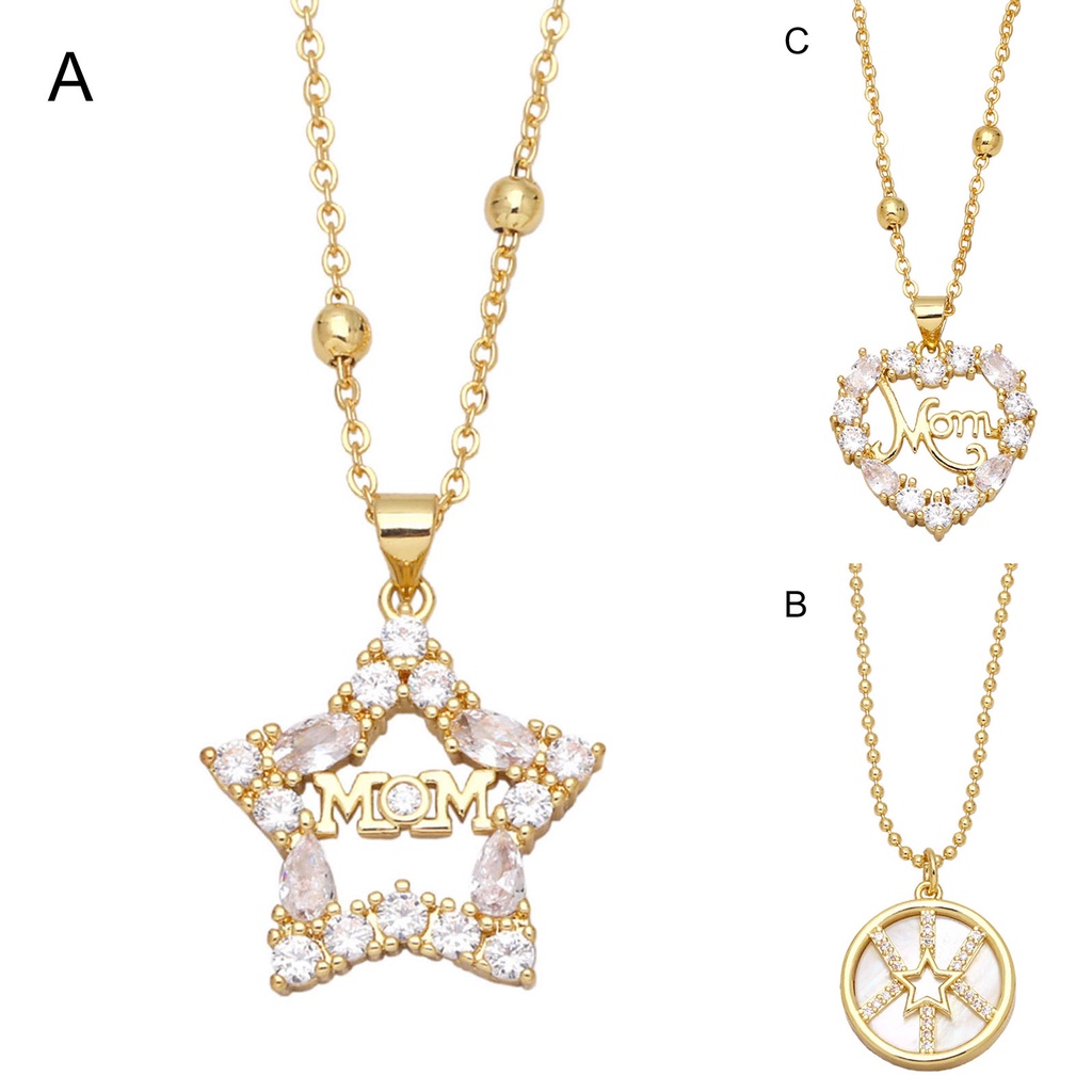 Hu Hu Hu Hu Hu Alat Bantu Pasang Kacamata♡ Kalung Electroplating Bentuk Bintang Aksen Berlian Imitasi Tahan Lama Untuk Wanita