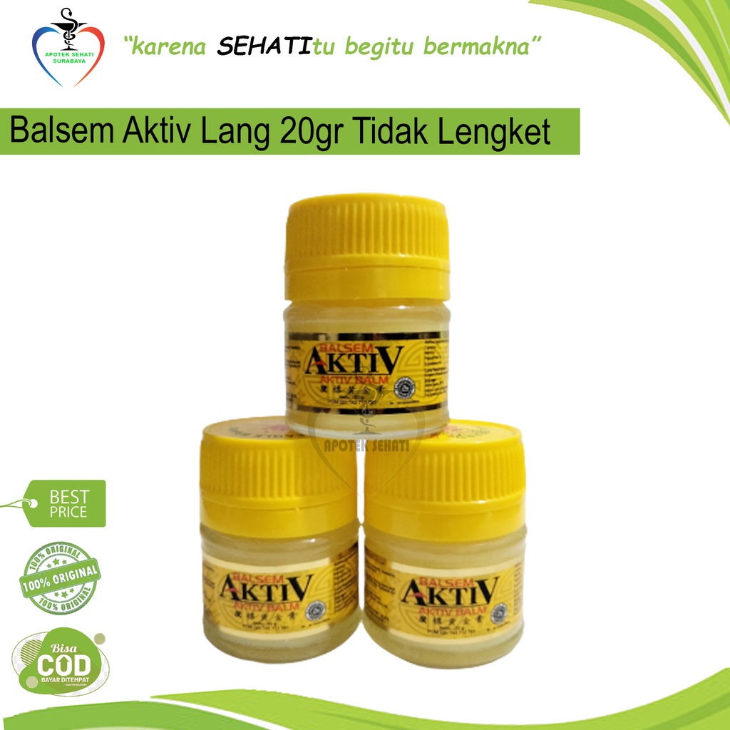 BALSEM AKTIV LANG 20GR OBAT GOSOK SAKIT KEPALA NYERI PEGAL LINU