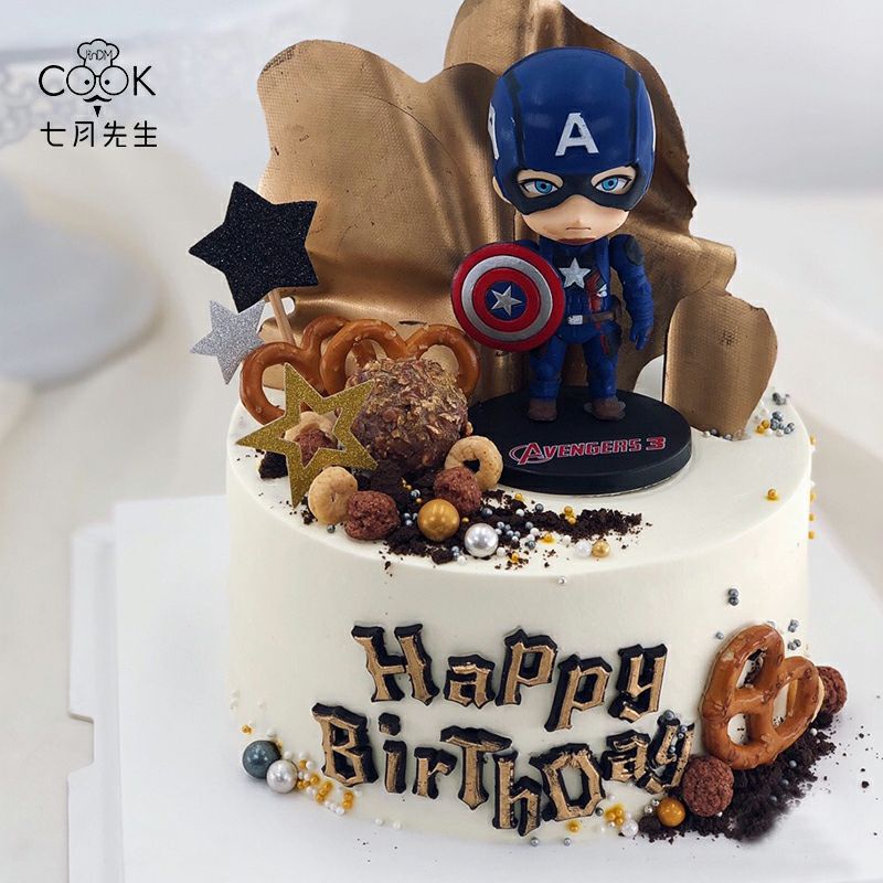 Figure Avengers 1 set isi 6 pcs / Action Figure Topper Kue Cake DC Avengers(BAYAR DITEMPAT)