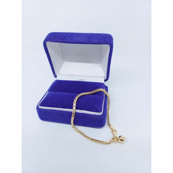 gelang perak925 asli lapis emas/gelang italy santa 1bel/gelang silver 925/gelang fashion wanita