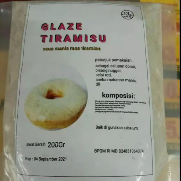 

saus atau saos selai untuk toping donat rasa tiramisu
