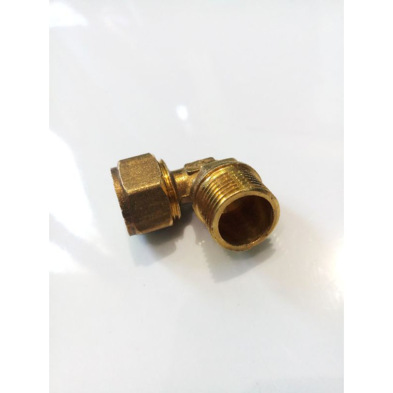 KNEE DRAT LUAR 1/2&quot; KUNINGAN / KENIE UNTUK MENYAMBUNG AIR PANAS