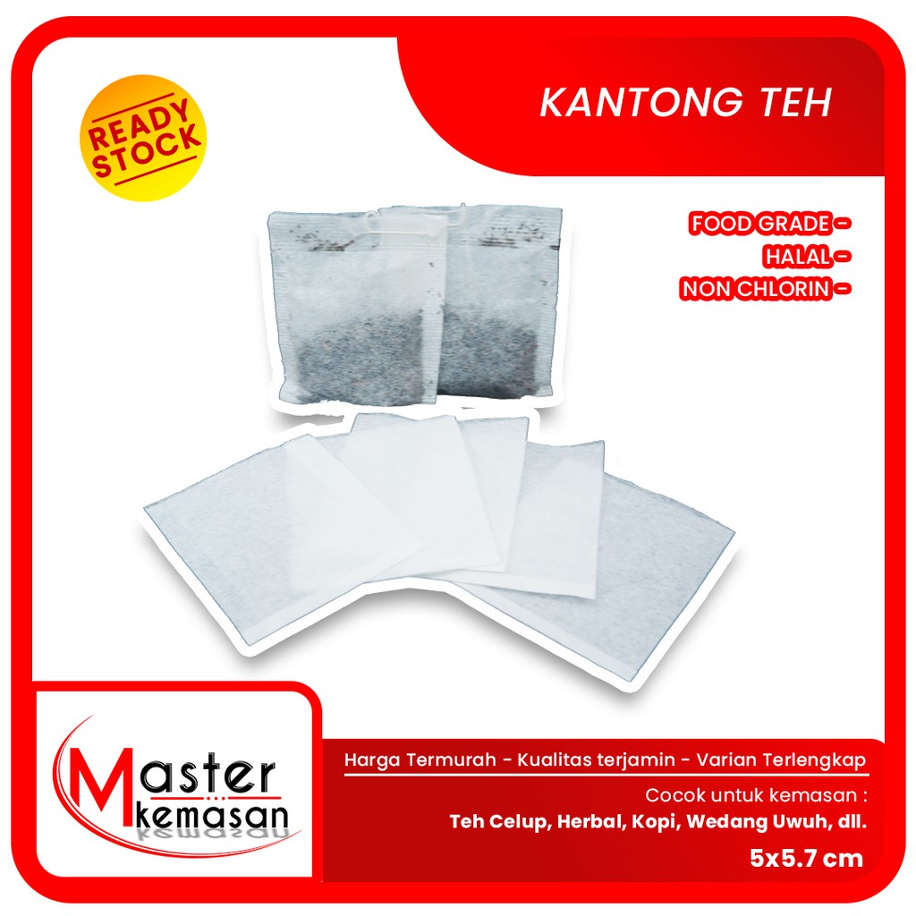 (1 PACK ISI 1000 PCS) Kantong Teh Celup 5X5,7 Tea Bag Coffee Kantong Teh Herbal Celup Kosong Food Gr