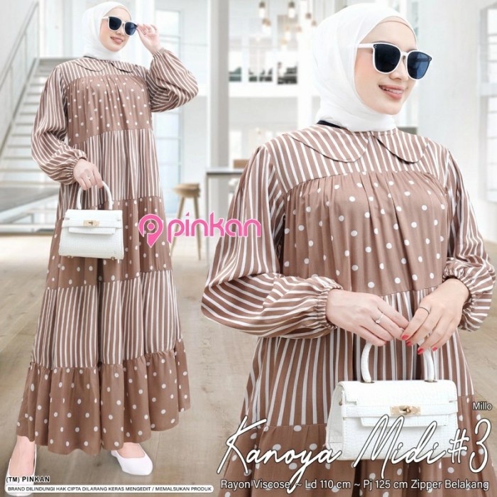 Gamis wanita Baju Gamis Muslimah Wanita Syari Jubah Muslim Dewasa Maxi Dress Baru - kanoya milo dewa