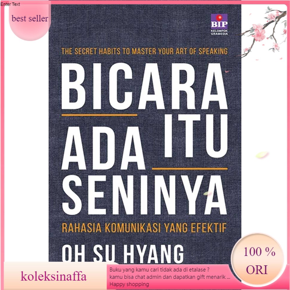 Jual Buku Self Improvement - Pengembangan Diri - Bicara Itu Ada Seninya ...