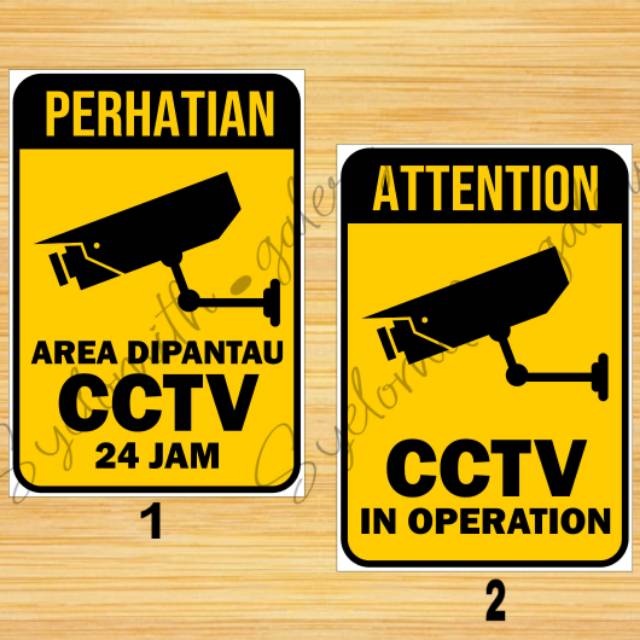 

STIKER CCTV /STICKER CCTV WATERPROOF