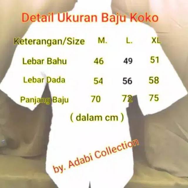 Baju koko Adabi tangan panjang senada 01