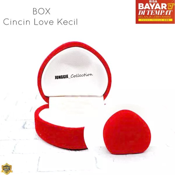 kotak cincin box cincin merah import cantik kotak cincin minimalis bayar di tempat