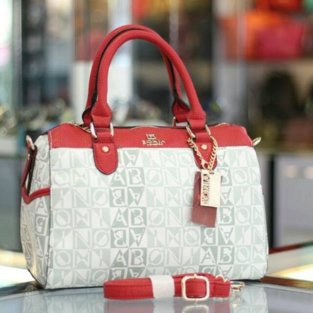 Welcome CHRISTMAS " BIG SALE " 
' SALE ' SALE ' SALE ' SALE ' BONIA speedy Monogram white single bag