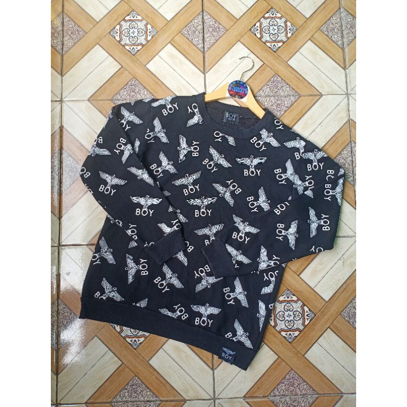 CREWNECK BOY LONDON FULL PRINT / SECOND BRAND ORIGINAL