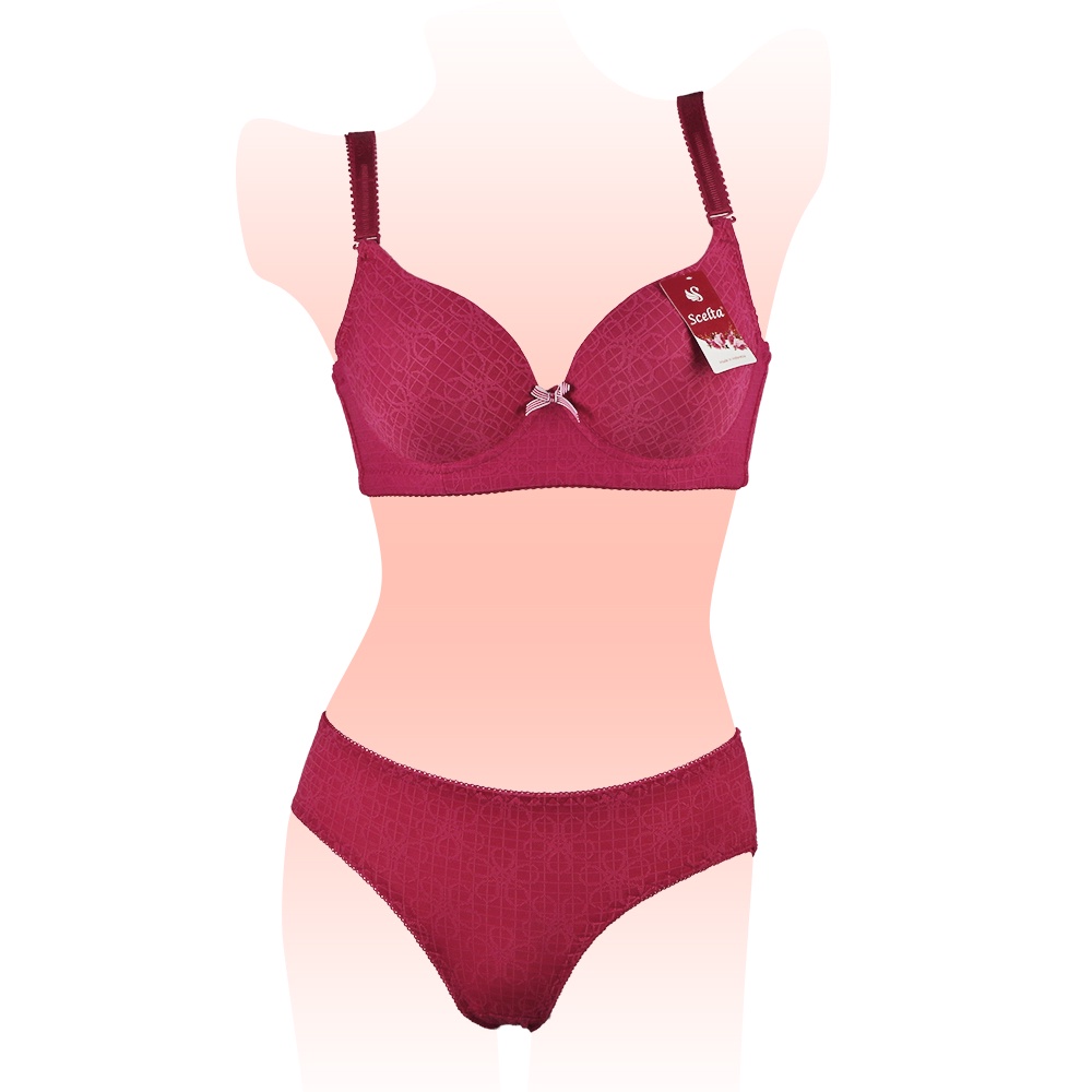 BRA -  Setelan Bra dan Celana Dalam Pakaian Dalam Wanita CD BH SC 1788 SET