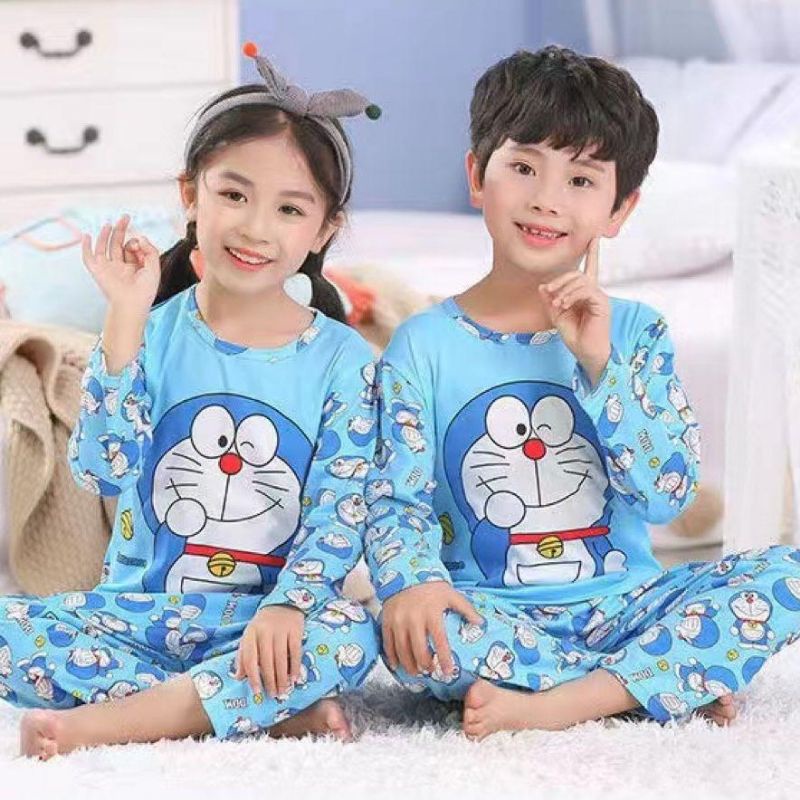 C01C BAJU TIDUR ANAK COUPLE PASANGAN UNTUK LAKI LAKI DAN PEREMPUAN SETELAN UMUR 2-12 TAHUN PIYAMA IMPORT C01-C