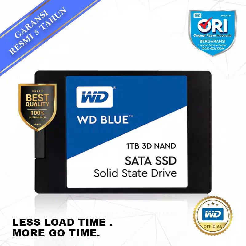 wd ssd blue 1tb   2 5  sata 7mm ssd   3d nand ssd   5 years warranty original wd