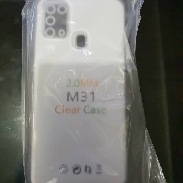 Silikon kondom case softcase casing cover clearcase bening samsung m31 bahan tebal 2mm