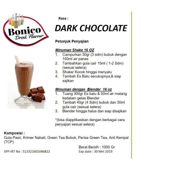 

DARK COKLAT POWDER 1KG CHOCOLATE BUBUK MINUMAN RASA KEKINIAN - CAPPUCCINO