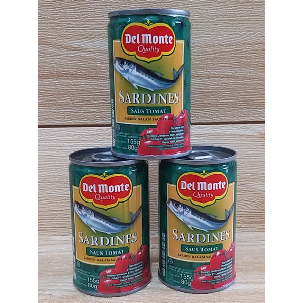 ✔MURAH Delmonte Sarden Saus Tomat 155gr / Sarden Delmonte