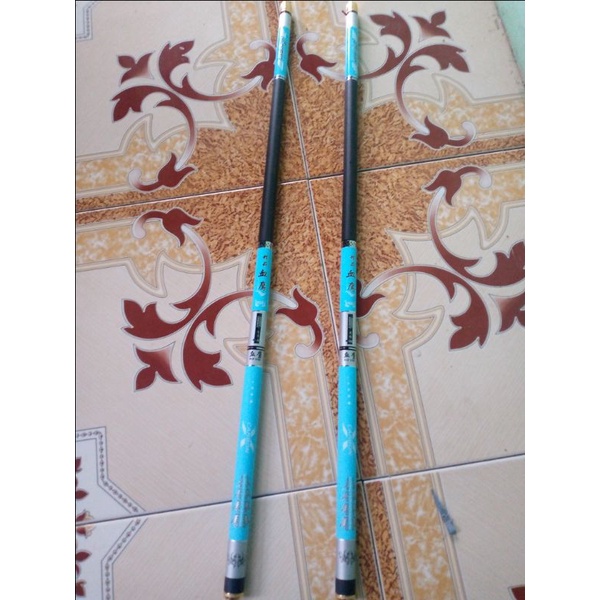 Joran Tegek Longteng Carbon asli Ringan Import