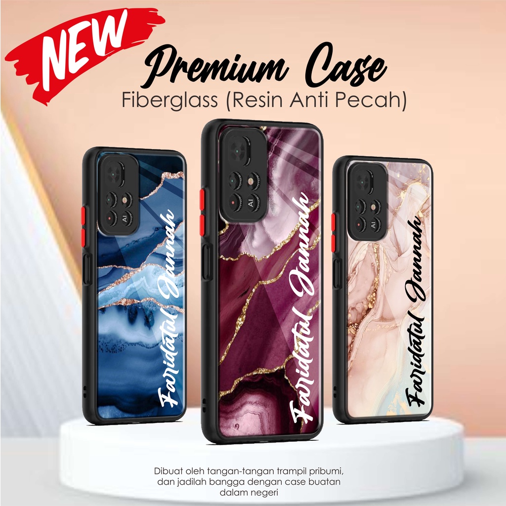 (RESIN) PREMIUM HARD CASE AERO PELINDUNG KAMERA DESIGN MARBLE CUTOM NAMA UNTUK REALME C31, REALME C3