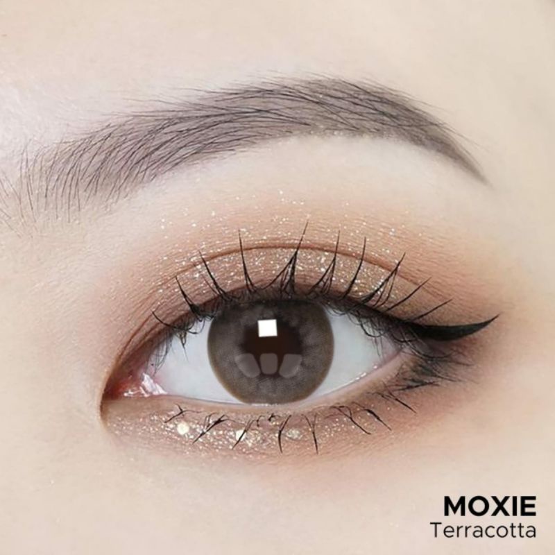 Softlens X2 MOXIE 14.5 MM by Exoticon warna TERRACOTTA NORMAL Soflen MOXIE 14.5MM Normal by Exoticon Softlen Soflens Warna