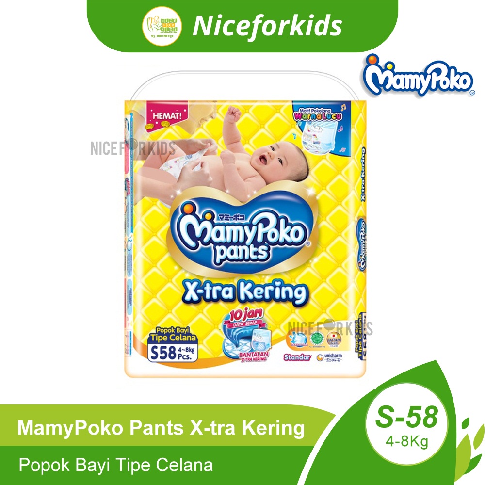 Mamypoko Pants Jumbo S58, M48, L42, XL38 x-tra kering