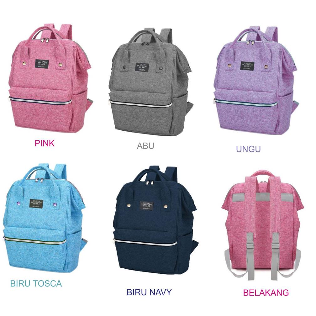Tas Ransel Living Traveling Share Denim Mb597