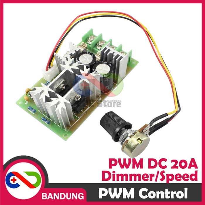 HIGH POWER PWM SPEED CONTROL MOTOR DC LED DIMMER 20A 12V 24V 36V 48V