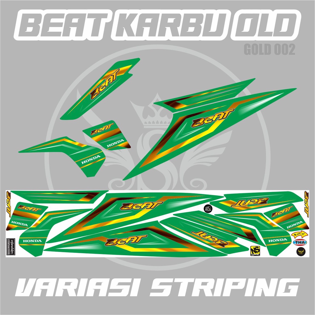 VARIASI STRIPING BEAT KARBU / BEAT KARBU OLD / BEAT LAMA / VARIASI STRIPING MOTOR HONDA BEAT LAMA GO
